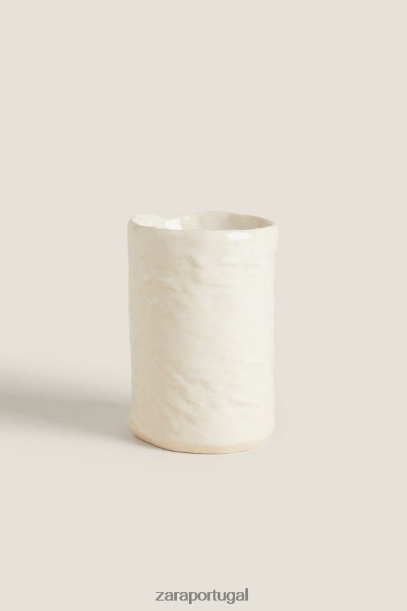 bu o copo de cerâmica unissex Zara creme Z2080L1714 acessórios
