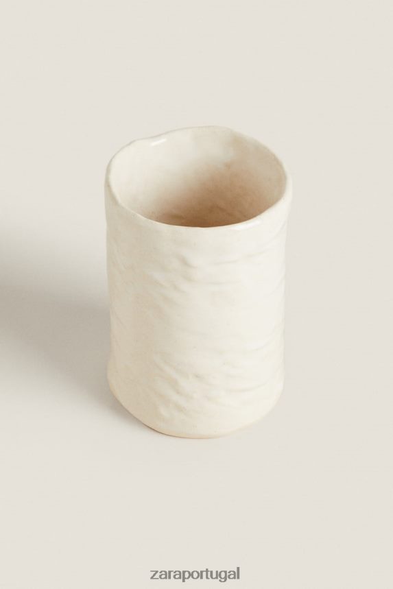 bu o copo de cerâmica unissex Zara creme Z2080L1714 acessórios