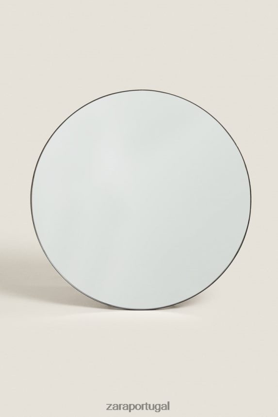 espelho redondo unissex Zara preto Z2080L1720 acessórios