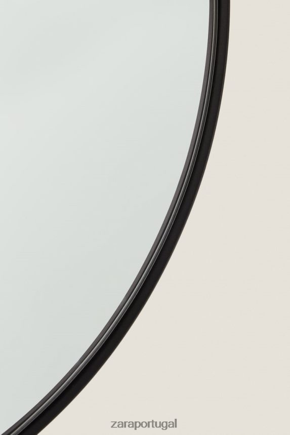 espelho redondo unissex Zara preto Z2080L1720 acessórios