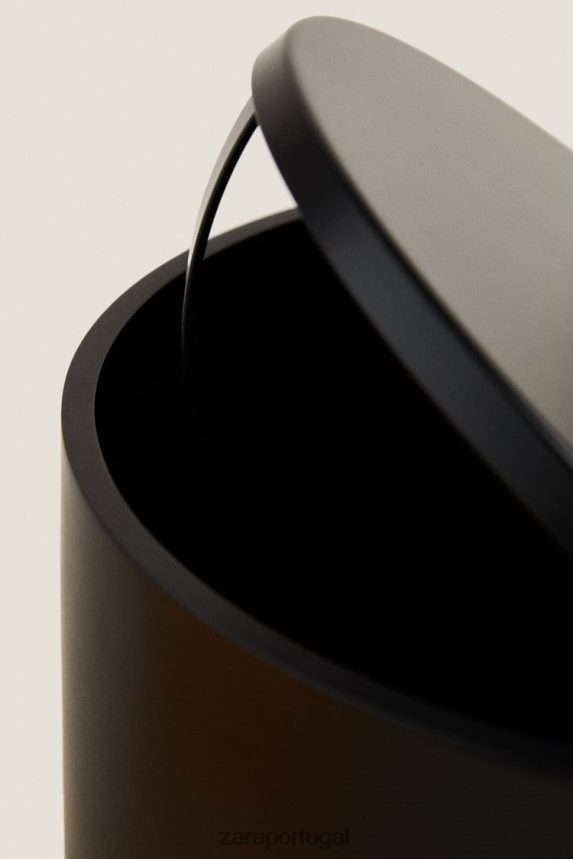 grande lixeira de resina unissex Zara preto Z2080L1719 acessórios