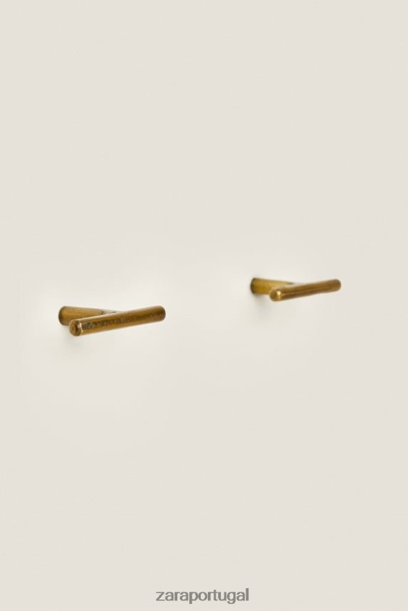 maçaneta da porta dourada (pacote com 2) unissex Zara dourado Z2080L1742 acessórios