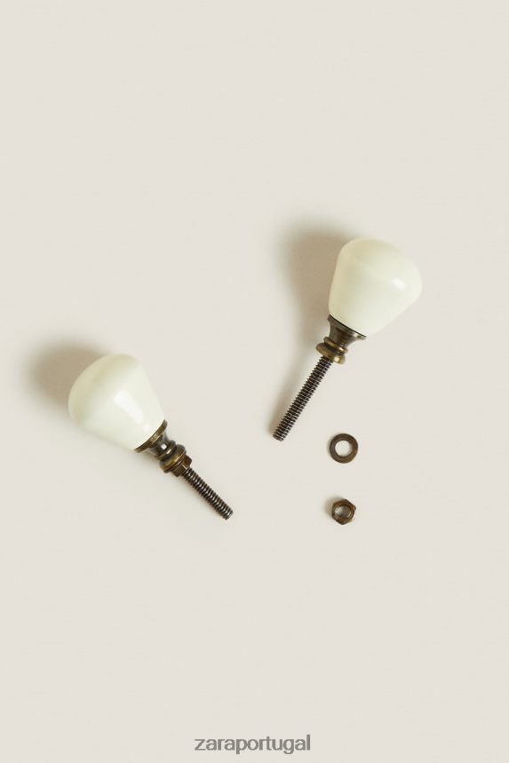 maçaneta redonda (pacote com 2) unissex Zara cru Z2080L1716 acessórios