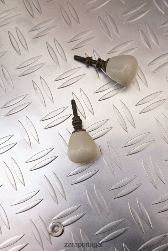 maçaneta redonda (pacote com 2) unissex Zara cru Z2080L1716 acessórios