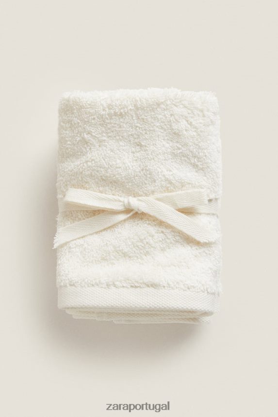 (pacote com 3) toalhas de algodão premium unissex Zara marfim Z2080L1726 acessórios