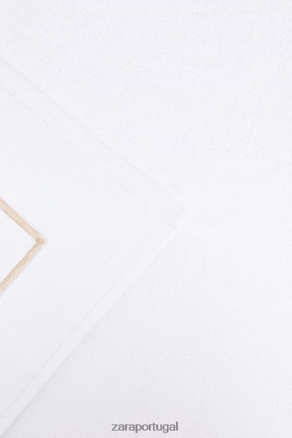 tapete de banho com borda recortada unissex Zara bege Z2080L1729 acessórios
