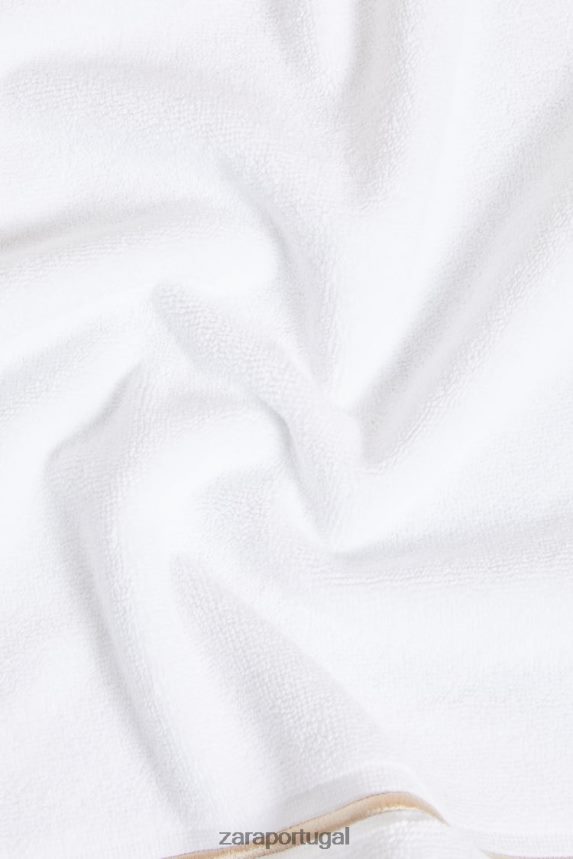 tapete de banho com borda recortada unissex Zara bege Z2080L1729 acessórios