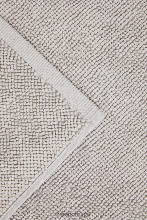 tapete de banho simples unissex Zara marga cinza Z2080L1718 acessórios