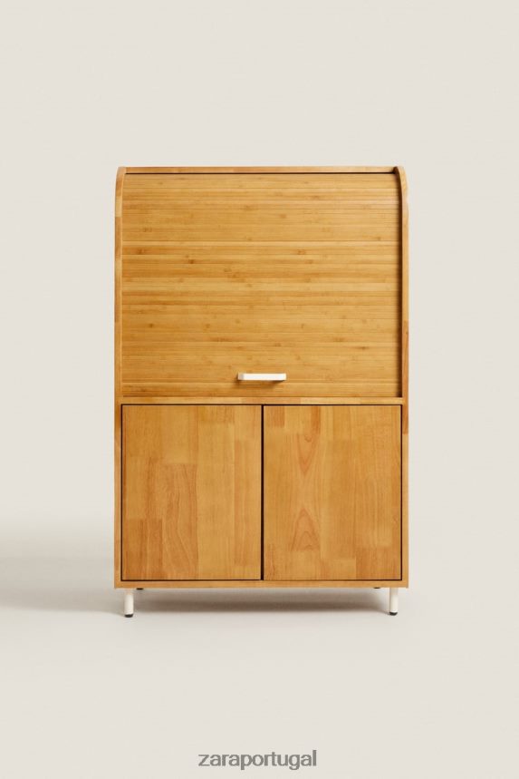aparador de madeira unissex Zara bege claro Z2080L1577 acessórios