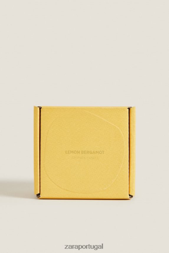 (150 g) vela perfumada com limão e bergamota unissex Zara branco Z2080L1755 acessórios