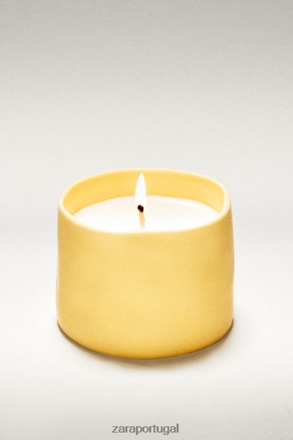 (150 g) vela perfumada com limão e bergamota unissex Zara branco Z2080L1755 acessórios