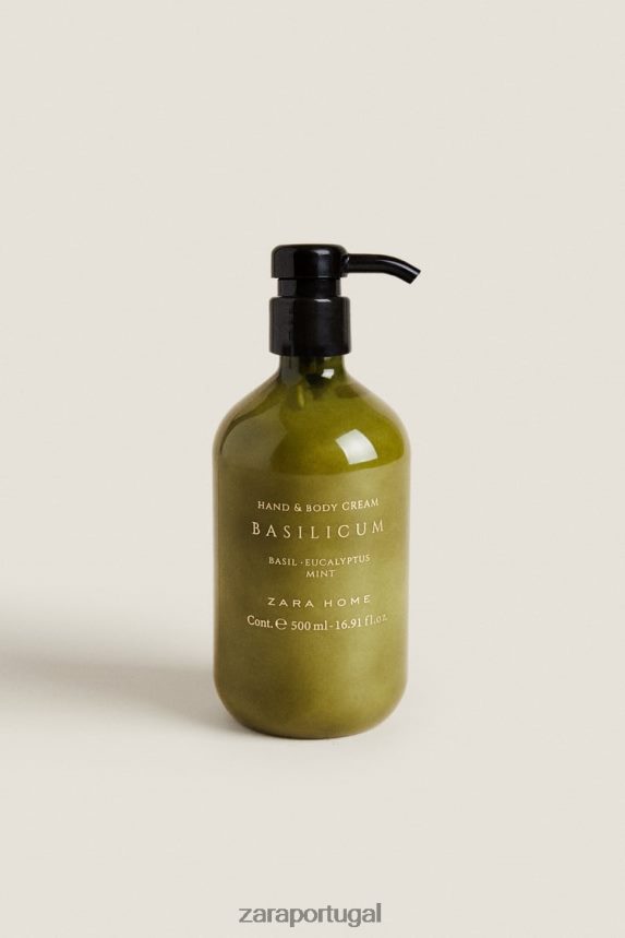 (16,91 onças) creme para mãos e corpo basilicum unissex Zara hortelã Z2080L1771 acessórios