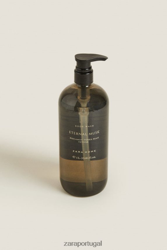 (34 onças) sabonete corporal líquido de almíscar eterno unissex Zara cinza Z2080L1774 acessórios