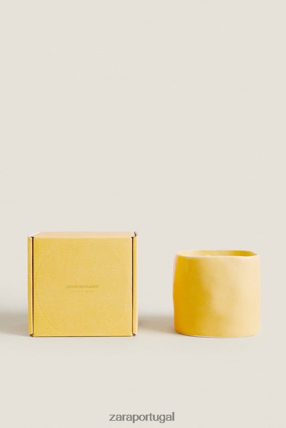 (430 g) vela perfumada com limão e bergamota unissex Zara branco Z2080L1756 acessórios