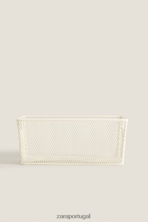 cesto lacado unissex Zara branco Z2080L1697 acessórios