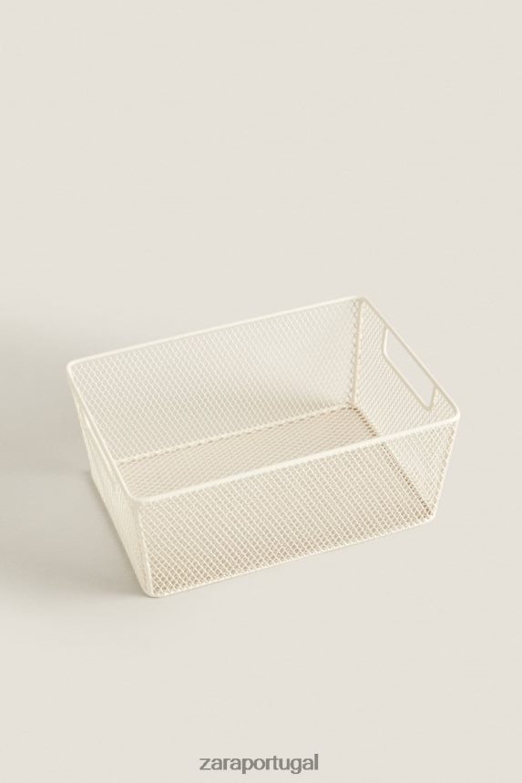 cesto lacado unissex Zara branco Z2080L1697 acessórios