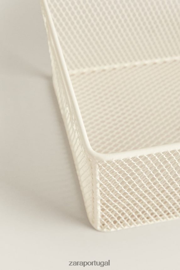 cesto lacado unissex Zara branco Z2080L1697 acessórios