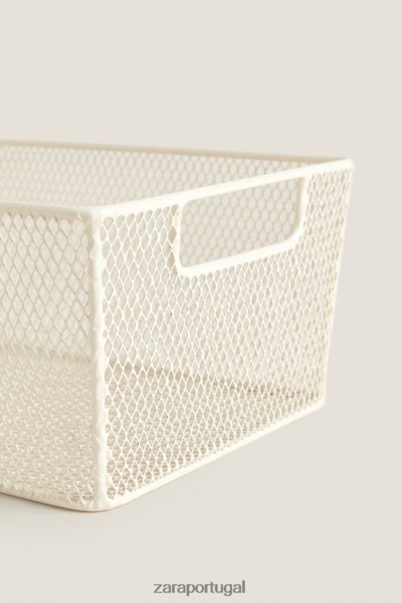 cesto lacado unissex Zara branco Z2080L1697 acessórios