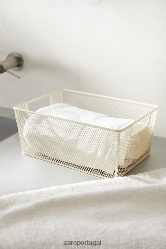 cesto lacado unissex Zara branco Z2080L1697 acessórios