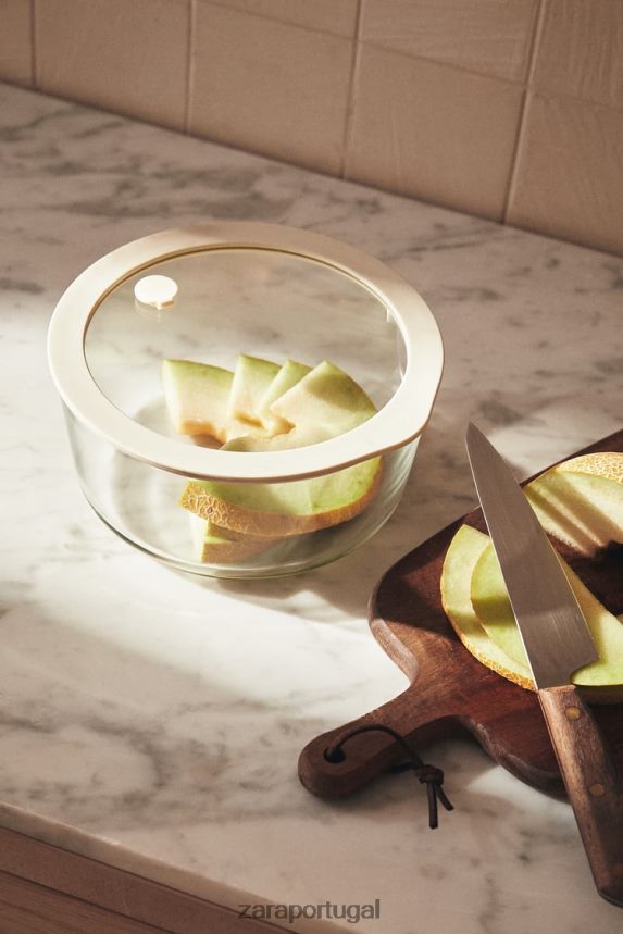 recipiente hermético de 55,86 onças unissex Zara creme Z2080L1692 acessórios