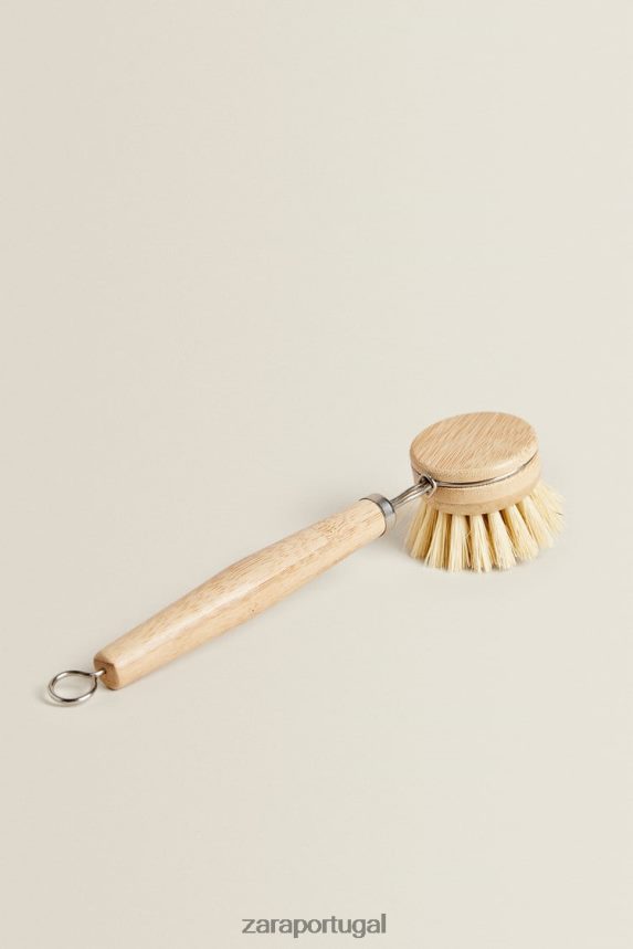 escova de mesa de madeira unissex Zara bege claro Z2080L1789 acessórios