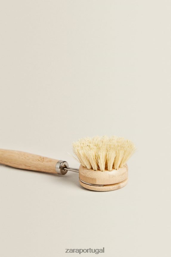escova de mesa de madeira unissex Zara bege claro Z2080L1789 acessórios