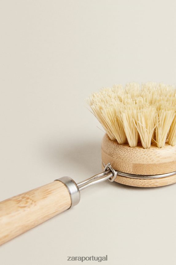 escova de mesa de madeira unissex Zara bege claro Z2080L1789 acessórios