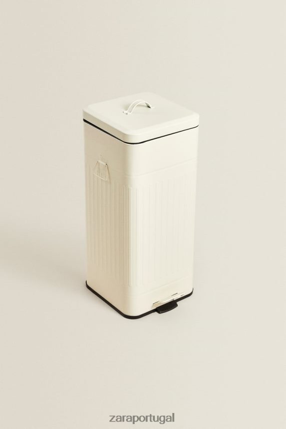 lata de lixo de cozinha unissex Zara creme Z2080L1775 acessórios