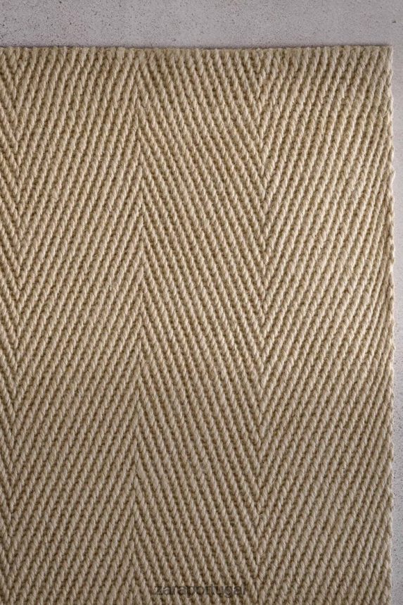 tapete 02 unissex Zara marrom acinzentado Z2080L1644 acessórios