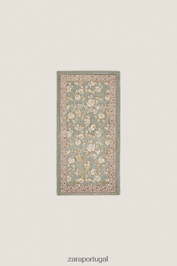 tapete bloco com estampa floral unissex Zara multicolorido Z2080L1641 acessórios