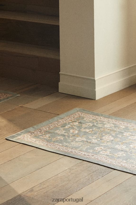 tapete bloco com estampa floral unissex Zara multicolorido Z2080L1641 acessórios