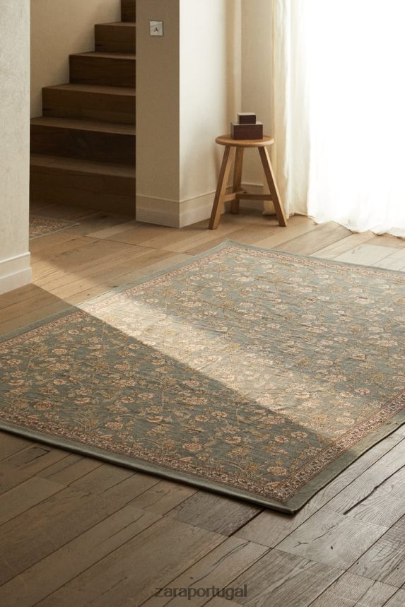 tapete bloco com estampa floral unissex Zara multicolorido Z2080L1641 acessórios