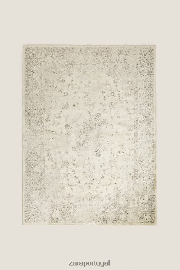 tapete com efeito vintage unissex Zara bege Z2080L1660 acessórios