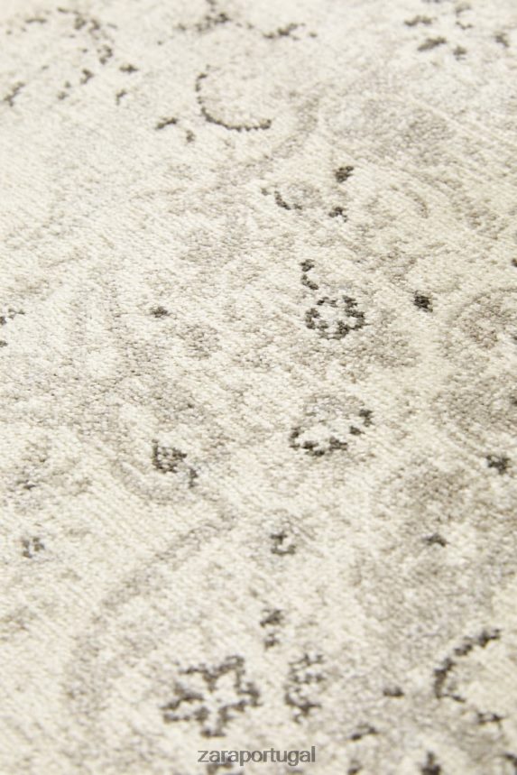 tapete com efeito vintage unissex Zara bege Z2080L1660 acessórios