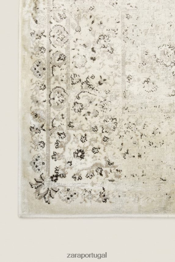 tapete com efeito vintage unissex Zara bege Z2080L1660 acessórios