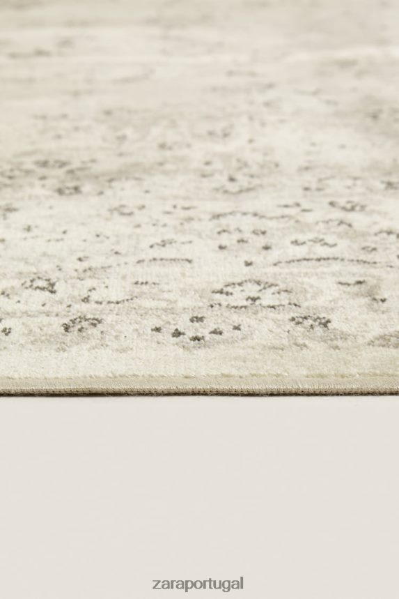 tapete com efeito vintage unissex Zara bege Z2080L1660 acessórios