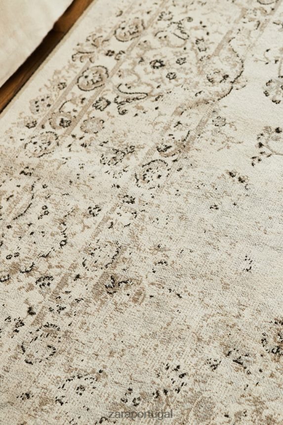 tapete com efeito vintage unissex Zara bege Z2080L1660 acessórios
