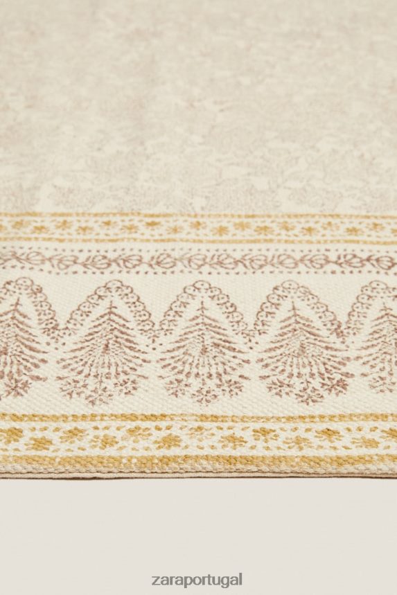 tapete com estampa de bloco unissex Zara multicolorido Z2080L1638 acessórios