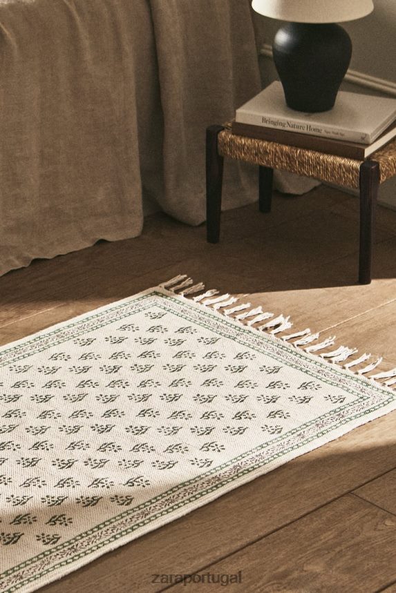 tapete com estampa de bloco unissex Zara multicolorido Z2080L1642 acessórios