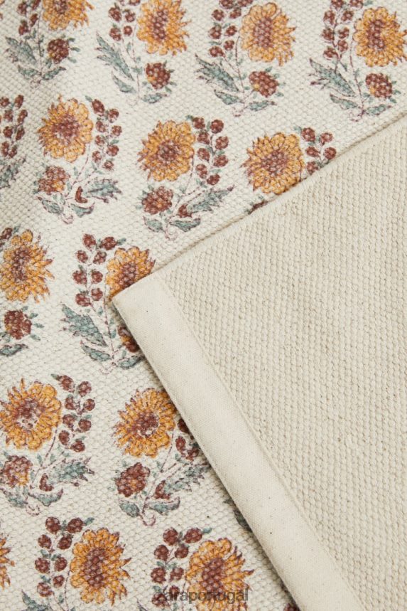 tapete com estampa de bloco unissex Zara pêssego Z2080L1639 acessórios