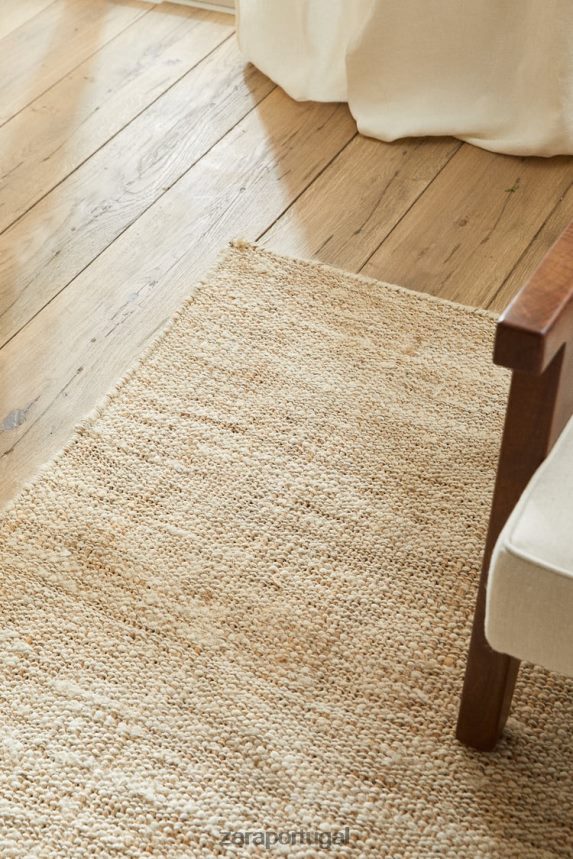 tapete de juta. unissex Zara bege claro Z2080L1647 acessórios