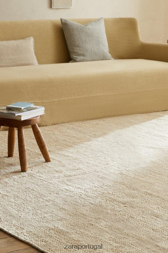 tapete de juta. unissex Zara bege claro Z2080L1647 acessórios