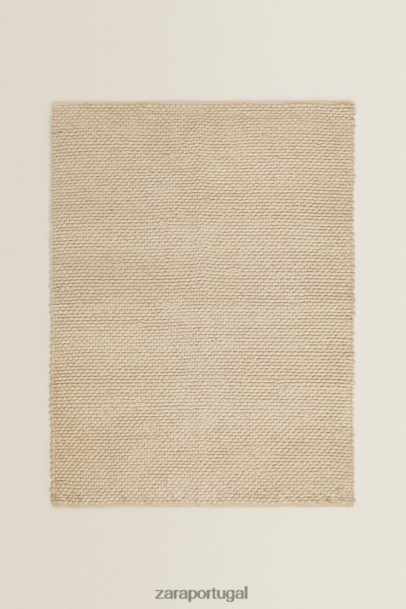 tapete de lã de feltro unissex Zara cru Z2080L1653 acessórios