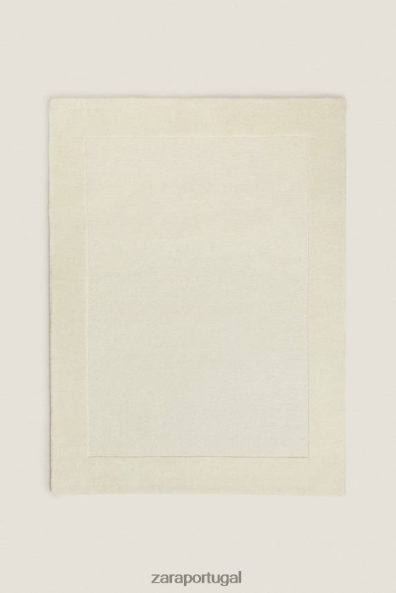tapete de lã unissex Zara branco Z2080L1652 acessórios