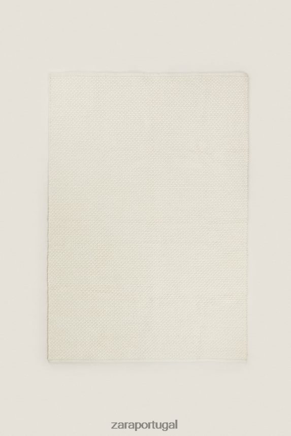 tapete de lã unissex Zara ostra branca Z2080L1654 acessórios