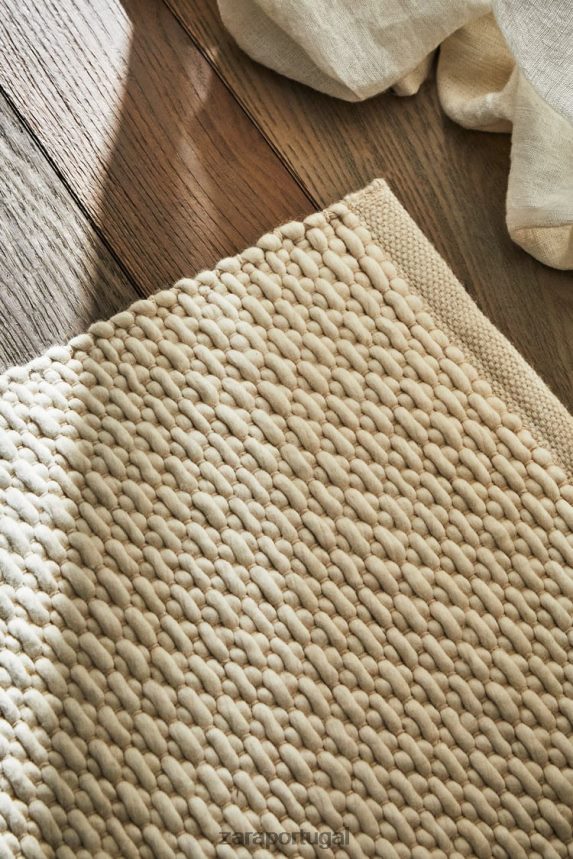 tapete de lã unissex Zara ostra branca Z2080L1654 acessórios