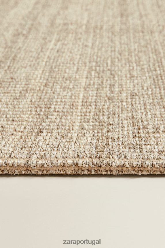 tapete de sisal tecido unissex Zara bege claro Z2080L1655 acessórios