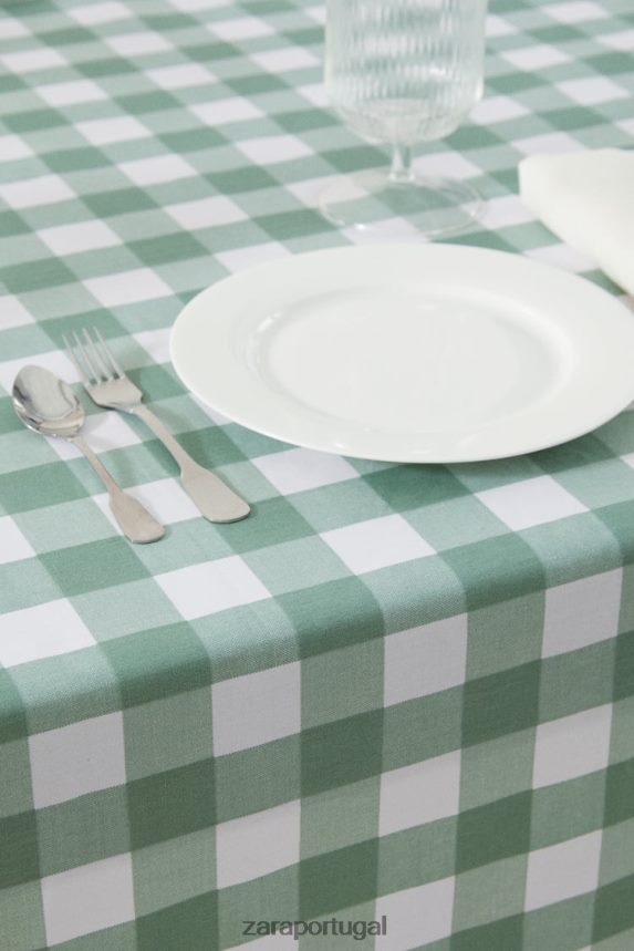 toalha de mesa em resina unissex Zara verde Z2080L1669 acessórios