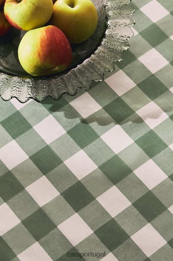 toalha de mesa em resina unissex Zara verde Z2080L1669 acessórios