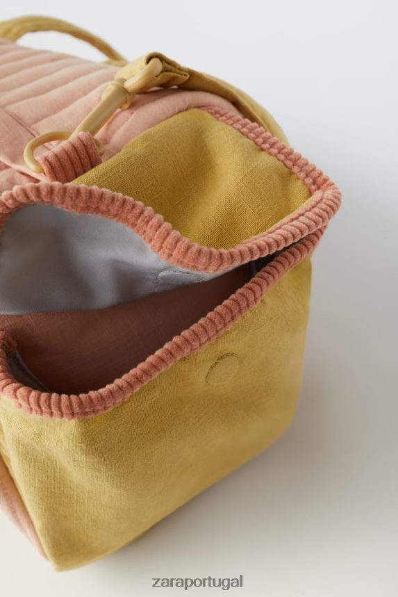 bolsa acolchoada crianças Zara rosa Z2080L1566 acessórios
